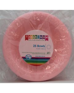 Bowl - Light Pink - 180mm Pack 25 (384104A)