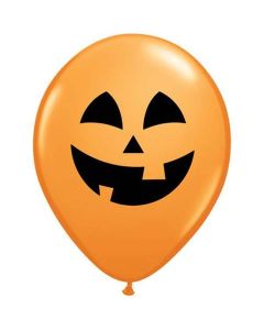 Jolly Jack Orange - 28cm (11 Inch) Latex Balloon (38711Q)