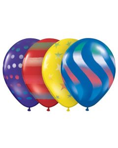 Spray Decorated 16 Inch Latex Balloon (39159Q)