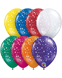 Magenta Stars-A-Round Pearl 12cm (5 Inch) Latex (38842MQ)