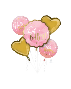 Oh Baby Girl Balloon Bouquet (3972601AM)