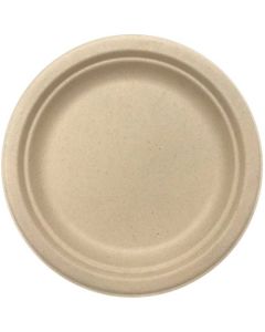 Sugar Cane Lunch Plate 180mm - Natural (400103A)