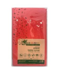 Tablecover Red -  PAPER Rectangle 250cm x 125cm - Pack 1 (401317A)