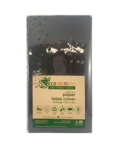 Tablecover Black -  PAPER Rectangle 250cm x 125cm - Pack 1 (401318A)