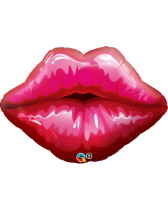 Big Red Kissey Lips - 30 Inch Foil Balloon (16451Q)