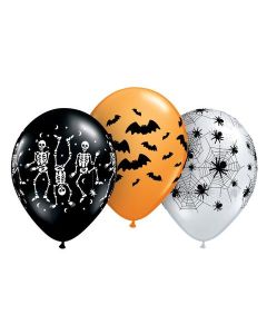 Spooky Design Assorted 28cm (11 Inch) Latex Balloon (40170Q)