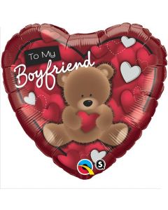 To My Boyfreind Bear - 18 Inch Foil Balloon (41320Q)