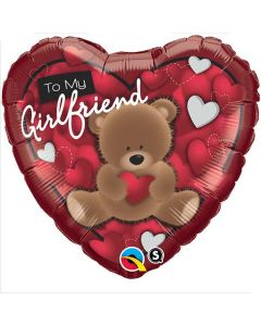 To My Girlfriend Bear - 18 Inch Foil Balloon (41324Q)
