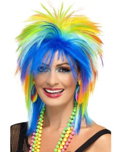 1980's Punk Wig Rainbow (SM41406)