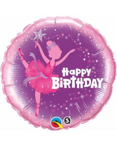 Happy Birthday Ballerina - 18 Inch Foil Balloon (41681Q)