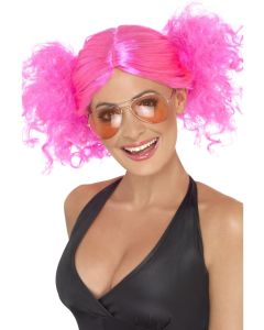 1980's Bunches Wig - Pink (SM42006)