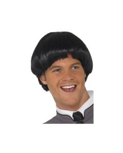 1960's Swinging Bowl Cut Wig - Black (SM42012)