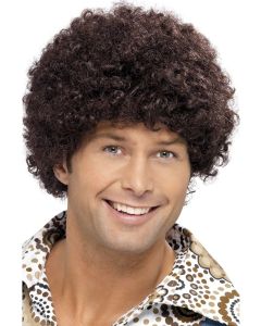 1970's Disco Dude Afro Wig - Brown (SM42015)