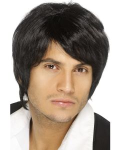 Black 1990's Boy Band Wig (SM42067)