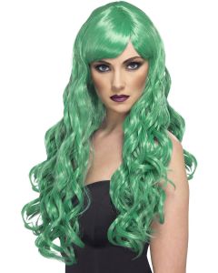 Desire Wig - Green - Long With Fringe (SM42108)