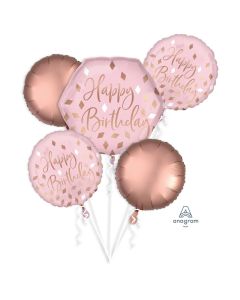 Blush Birthday Balloon Bouquet (4211701AM)