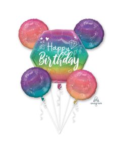 Happy Birthday Sparkle Balloon Bouquet (4212101AM)