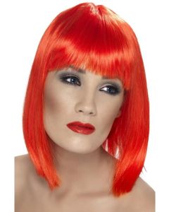 Blunt Glam Wig - Neon Red (SM42142)