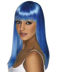 Long Straight Glamoura Wig - Neon Blue (SM42158)