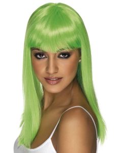 Glamourama Long Straight Wig - Neon Green (SM42159)
