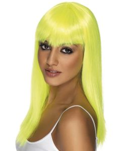 Glamourama Long Straight Wig - Neon Yellow (SM42164)