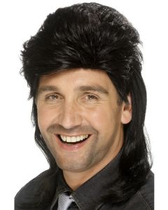 Black Mullet Wig (SM42193)