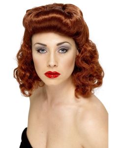 1940's Auburn Pin Up Girl Wig (SM42223)