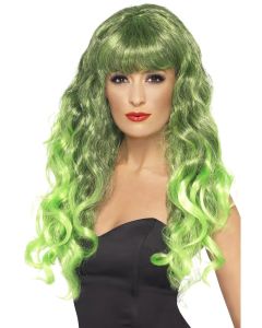 Long and Wavy Siren Wig - Green (SM42262)