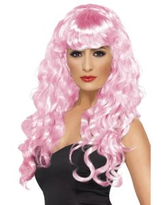 Long and Wavy Siren Wig - Pink (SM42264)