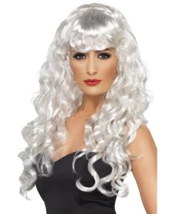 Long and Wavy Siren Wig - White (SM42269)