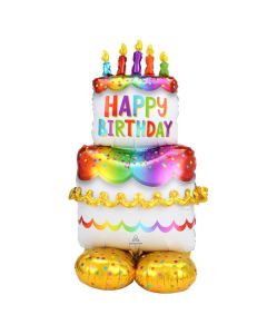 Happy Birthday Cake - AirLoonz Foil Balloon (4244911AM)