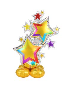 Colourful Star Cluster - AirLoonz Foil Balloon (4246411AM)