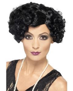 1920's Flirty Wig - Black (SM42465)