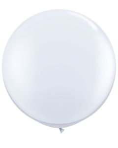White Standard - 3 Foot (3ft) Latex Balloon (42847Q)