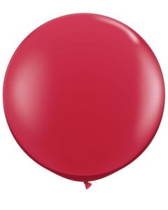 Ruby Red JT - 3 Foot (3ft) Latex Balloon (43057Q)