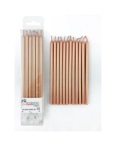 Slim Rose Gold 120mm Candle (Pack of 12) (431192A)