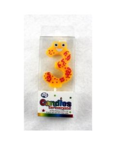 Numeral Eyes Candle - 3 (431243A)
