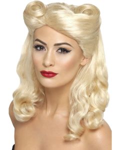 Blonde 1940's Pin Up Wig (SM43215)