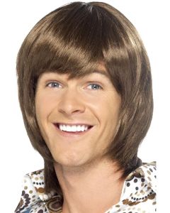1970's Heart throb Brown Wig (SM43241)