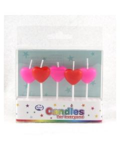 Hearts Red & Pink - Candle Set (442551A)