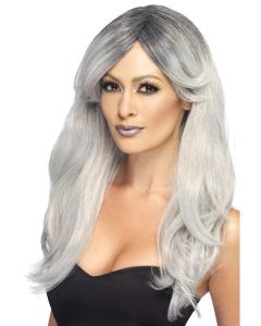 Ghostly Grey Glamour Wig (SM44256)