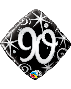 90 Elegant Sparkles & Swirls Diamond - 18 Inch Foil Balloon (44433Q)