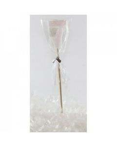 Pearl Glitter Long Stick Candle # 7 (447307A)
