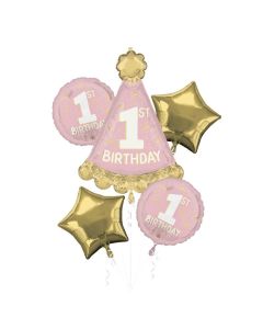1st Birthday Little Miss One-derful - Balloon Bouquet (4656301AM)
