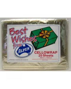 Cello Wrap - Clear (Pack of 25) Sheets - 750mm x 1m (470361A)