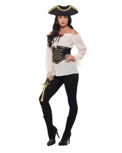 Ivory Ladies Pirate Shirt Adult Costume (SM52298)