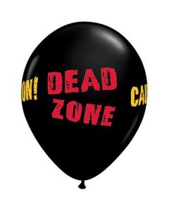 Dead Zone Black 28cm (11 Inch) Latex Balloon (50803Q) (50803Q)