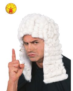 White Judges Wig Adult (RUB50831)