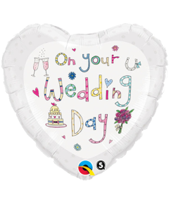 On Your Wedding Day - 18 Inch Foil Balloon (51738Q)