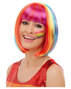 Rainbow Bob Wig (SM52028)